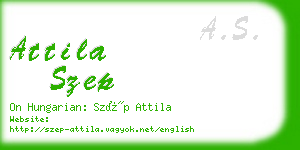 attila szep business card